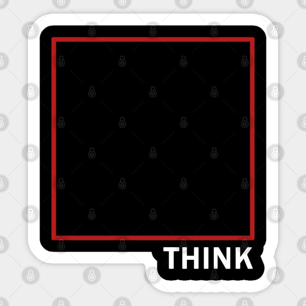 Think outside the box Sticker by valentinahramov